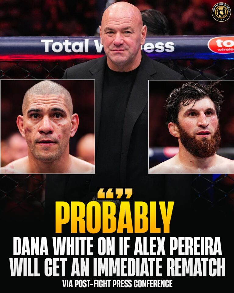 Dana White Setujui Rematch! Alex Pereira Kembali Hadapi Magomed Ankalaev